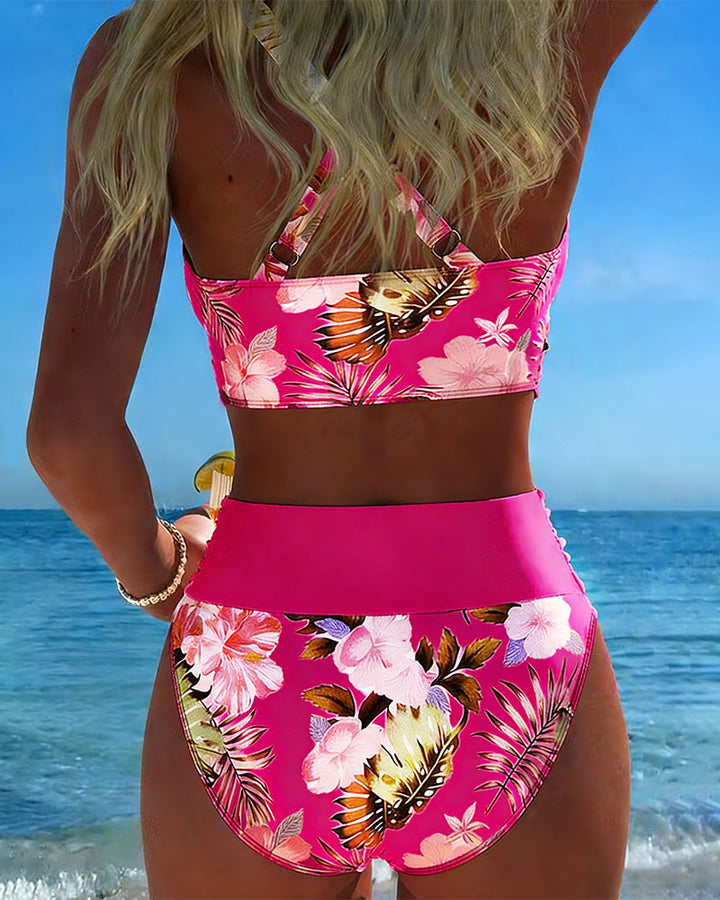 Jolina | Floral Contrast Bikini
