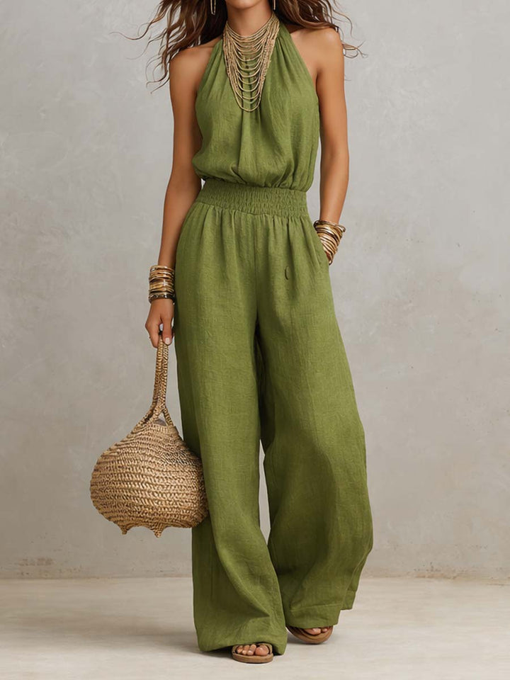 Valeria | Elegant Halter Neck Jumpsuit