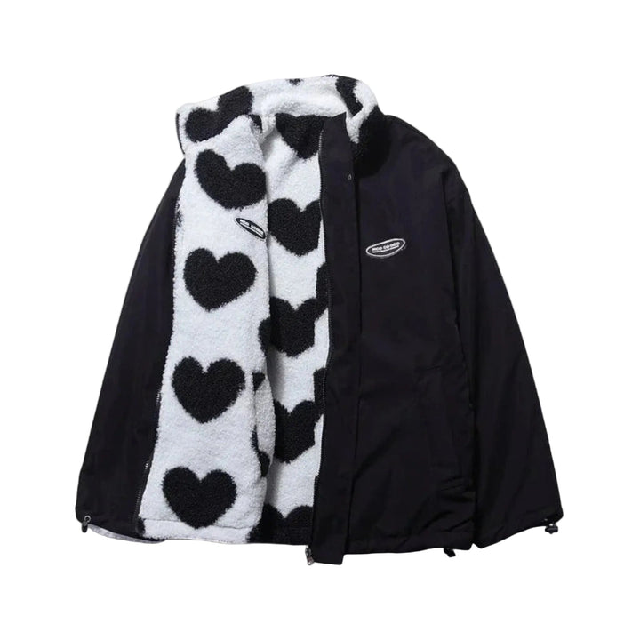 Clara | Reversible Heart Print Jacket