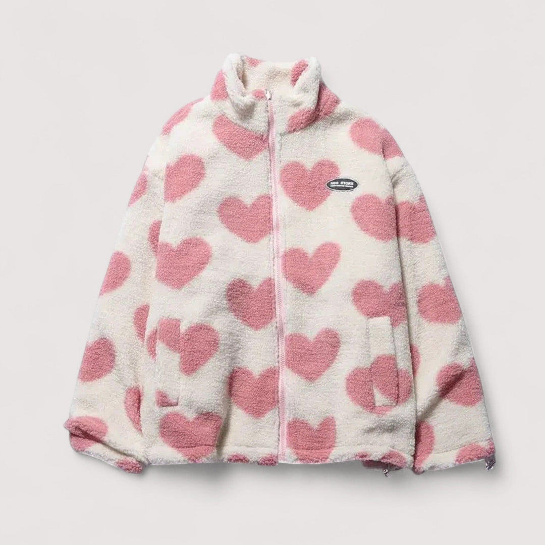 Clara | Reversible Heart Print Jacket