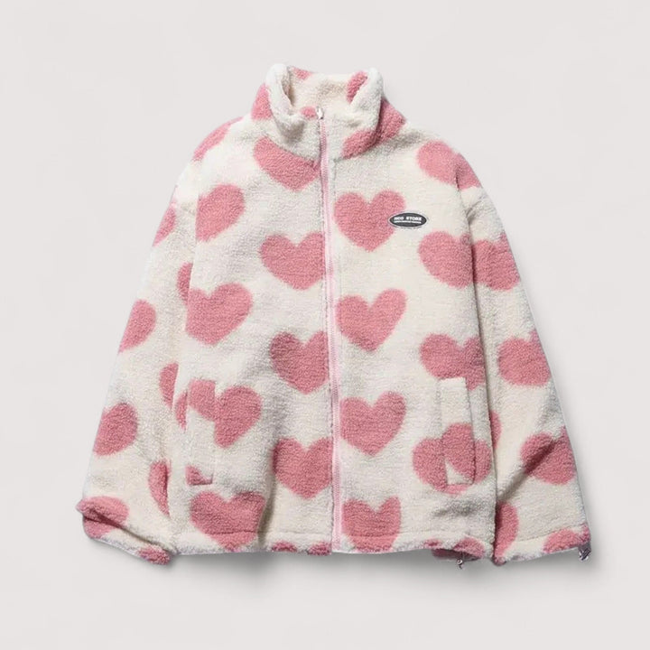 Clara | Reversible Heart Print Jacket