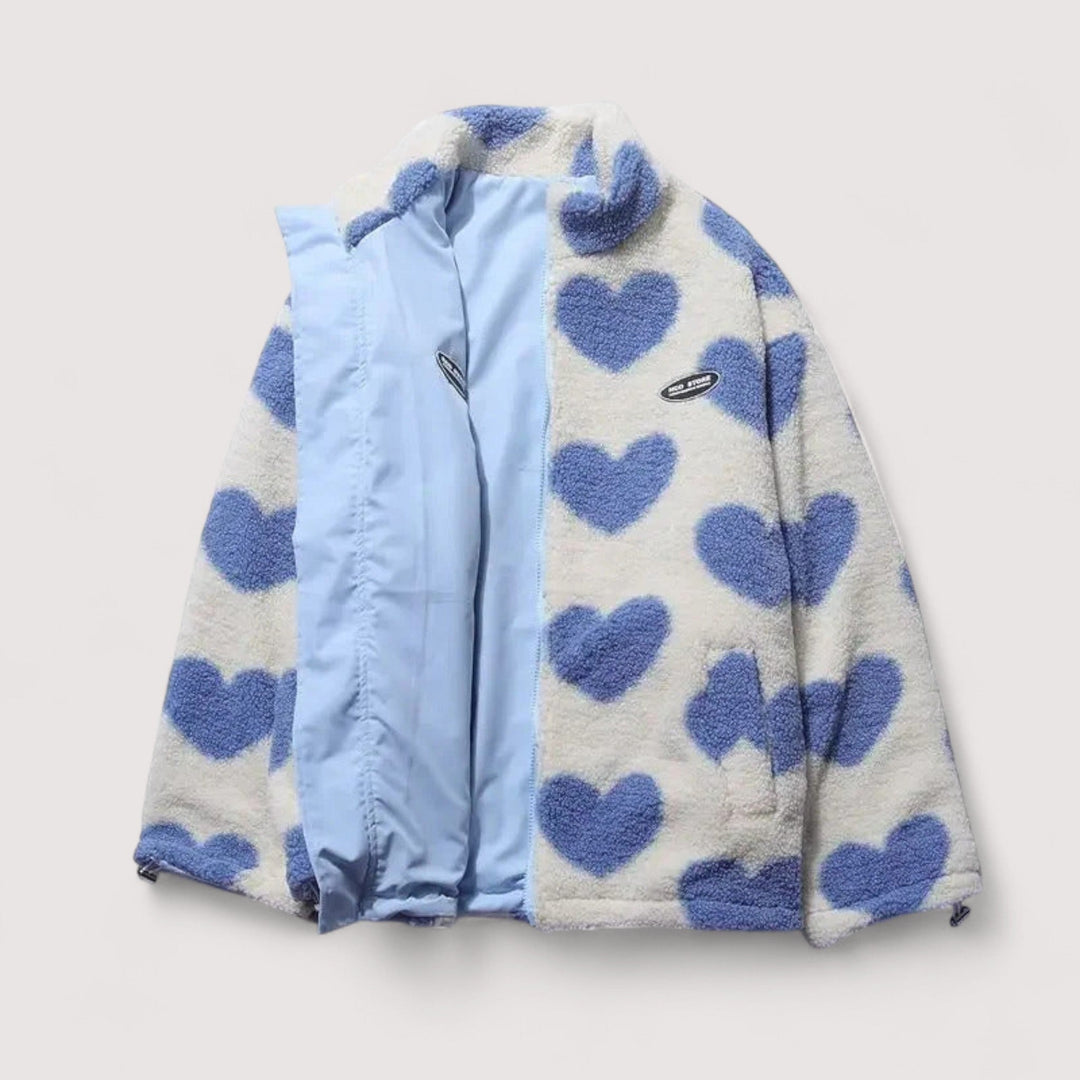 Clara | Reversible Heart Print Jacket