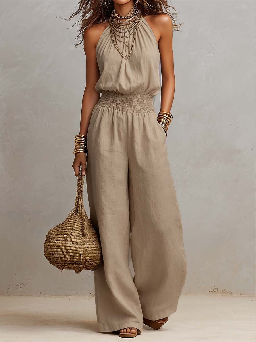 Valeria | Elegant Halter Neck Jumpsuit