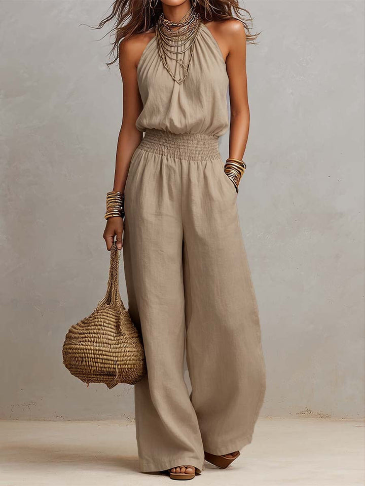 Valeria | Elegant Halter Neck Jumpsuit