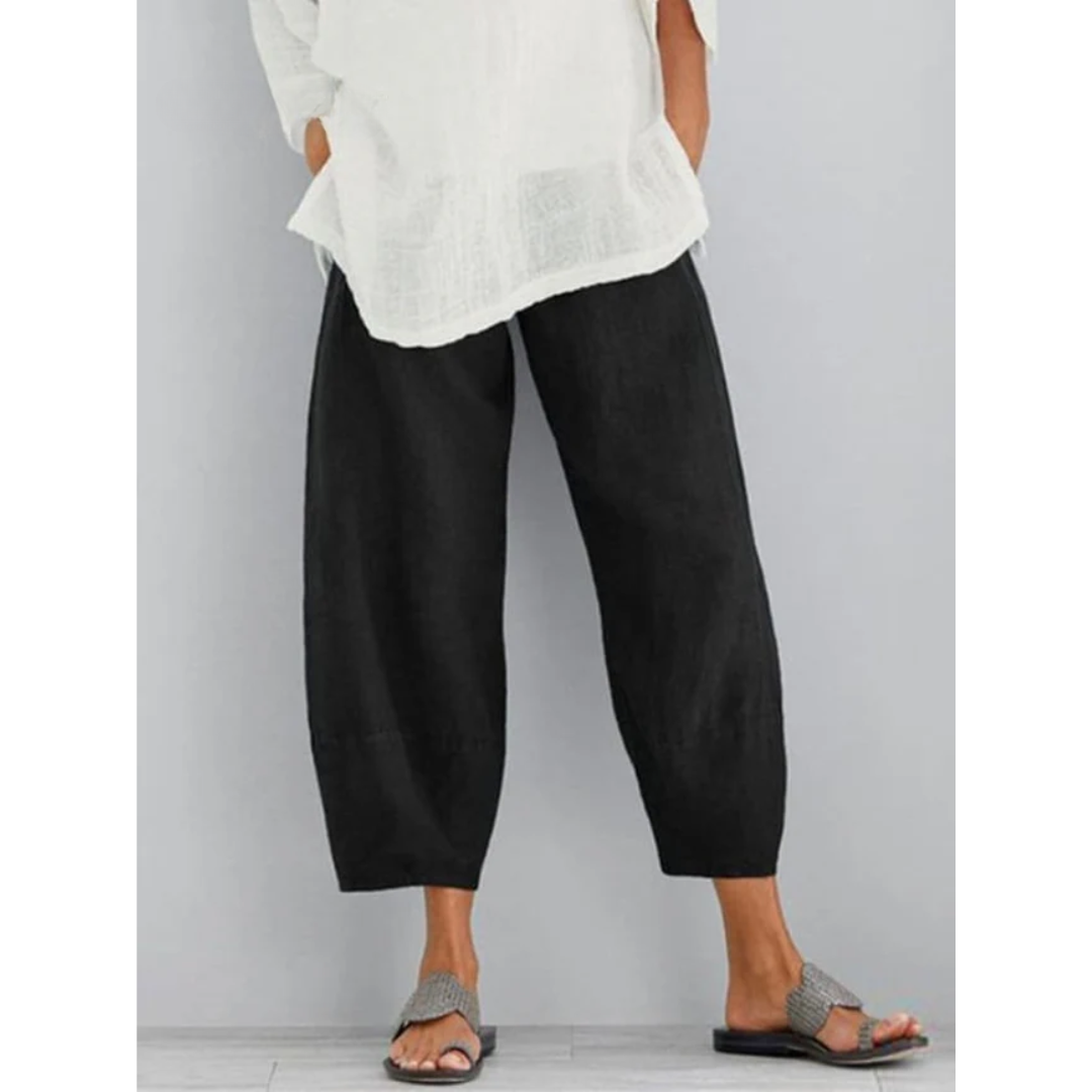 Elena™ | Elegant &amp; Comfortable Linen Trousers