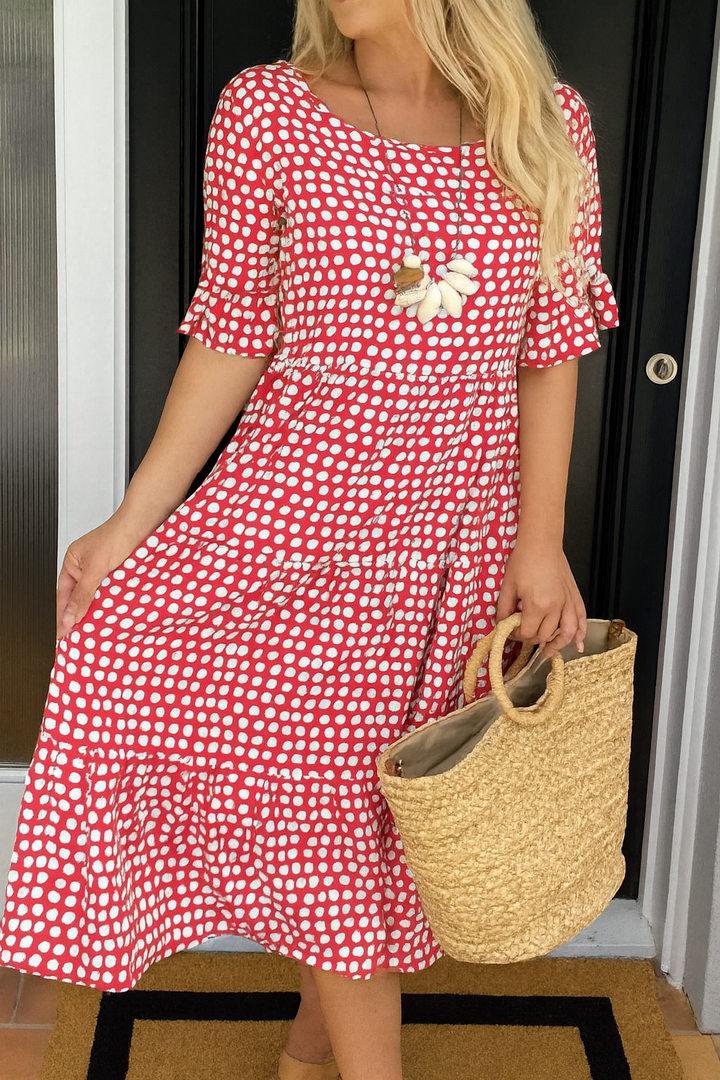 Grace | Short-Sleeve Midi Dress
