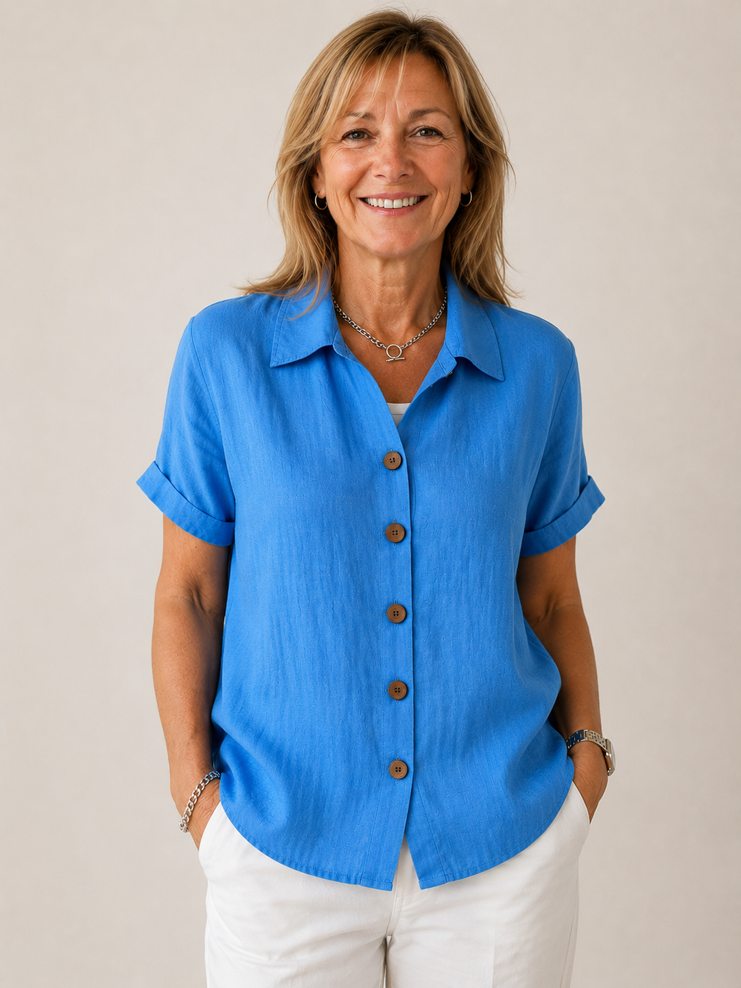 Emily | Button Front Blouse