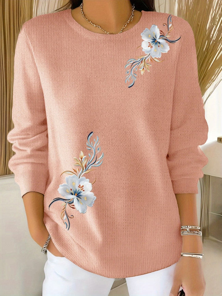 Meyla™ | Floral Long Sleeve Sweater
