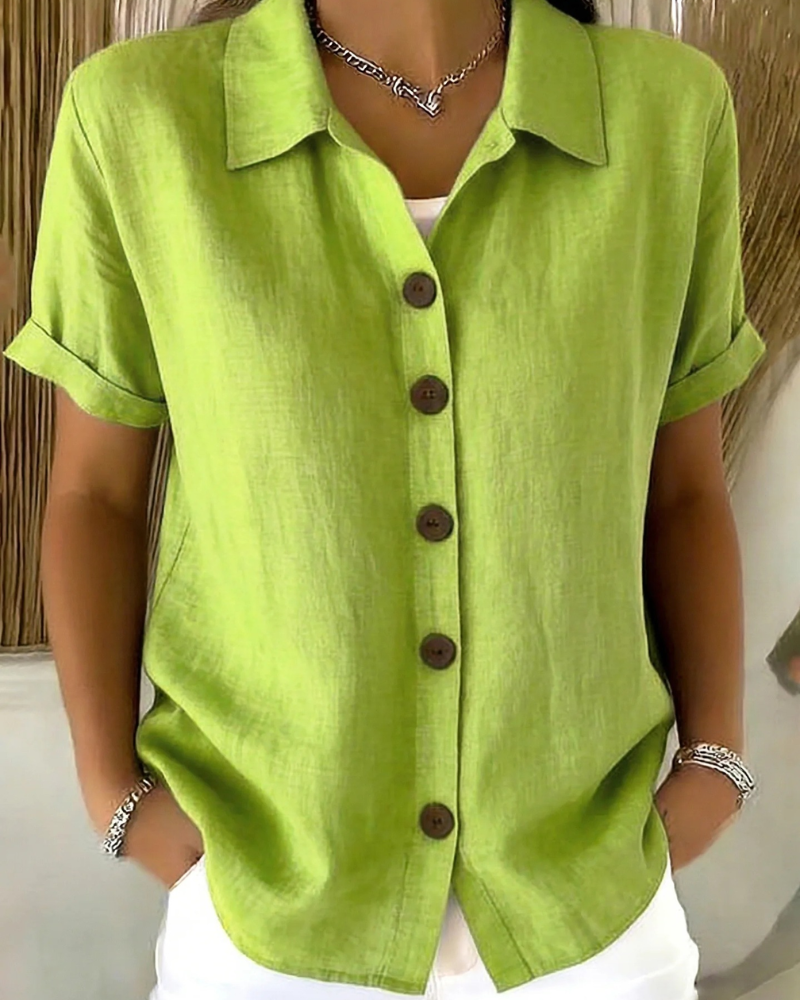 Emily | Button Front Blouse