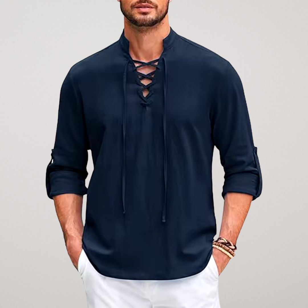 Breeze Lace-Up Shirt