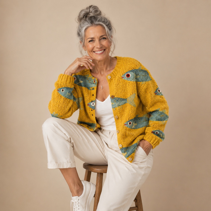 Anouk™ | Vintage Knit Cardigan Sweater
