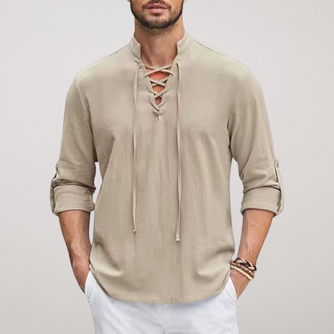 Breeze Lace-Up Shirt