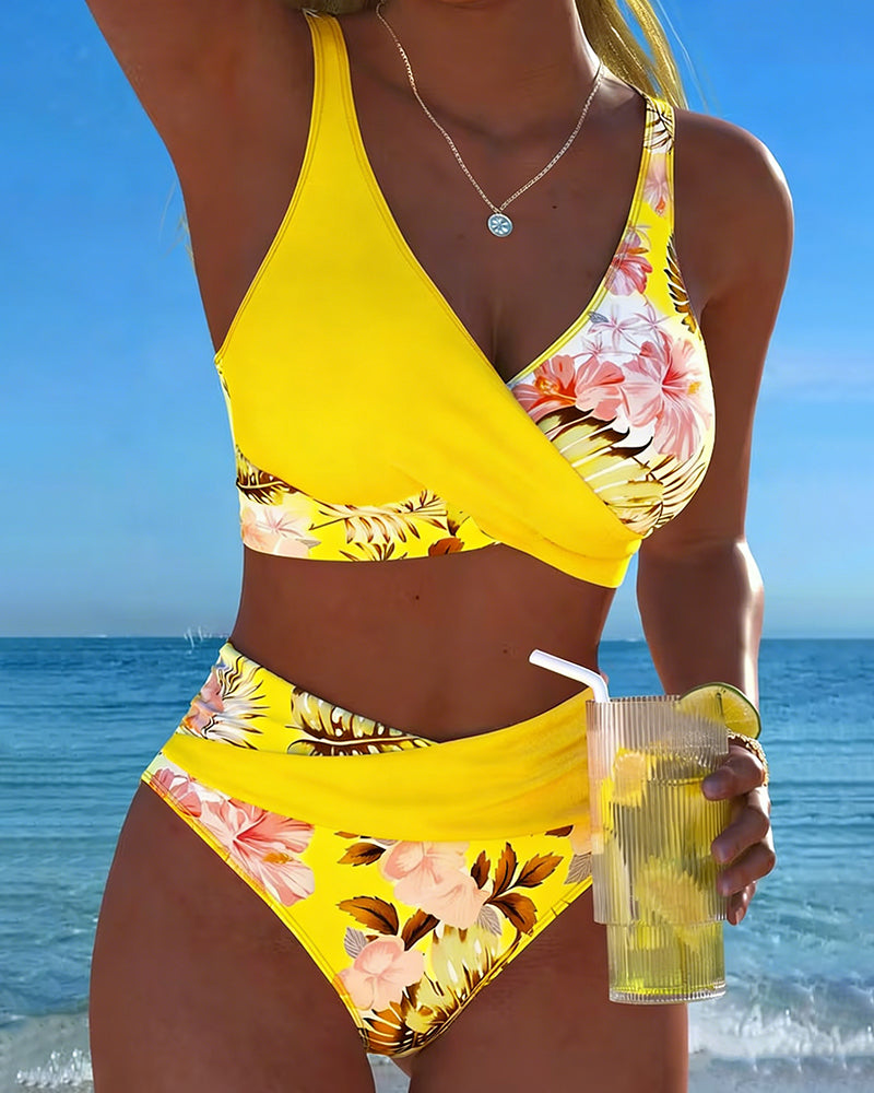 Jolina | Floral Contrast Bikini