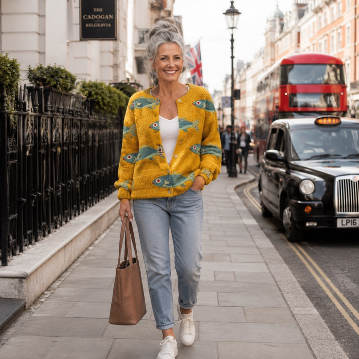 Anouk™ | Vintage Knit Cardigan Sweater