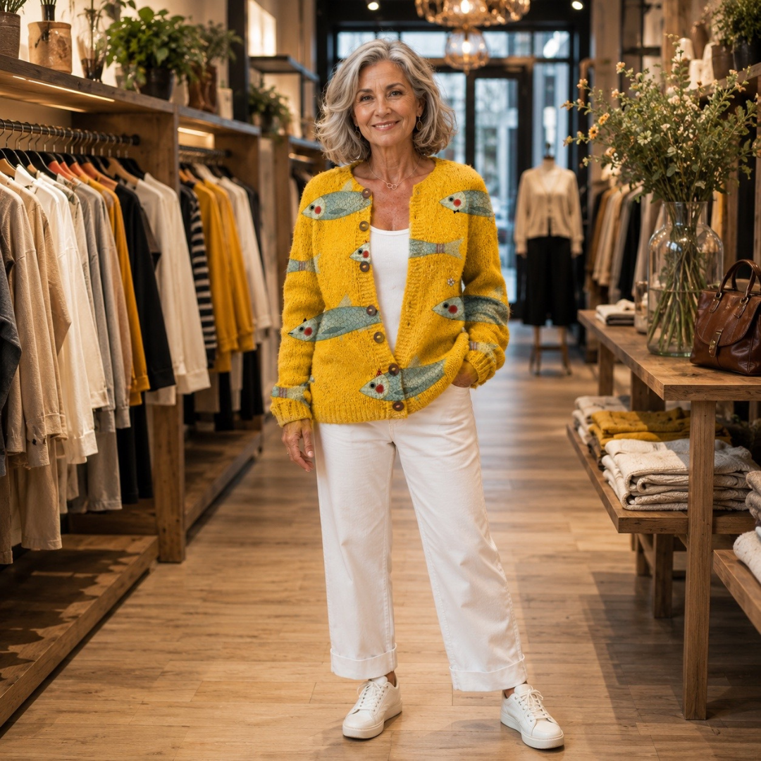 Anouk™ | Vintage Knit Cardigan Sweater