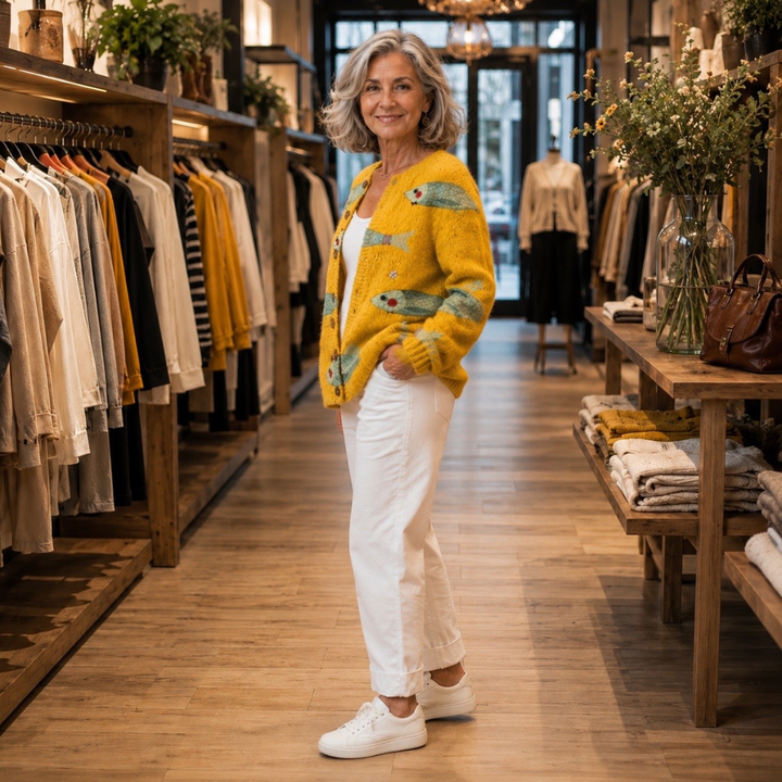 Anouk™ | Vintage Knit Cardigan Sweater