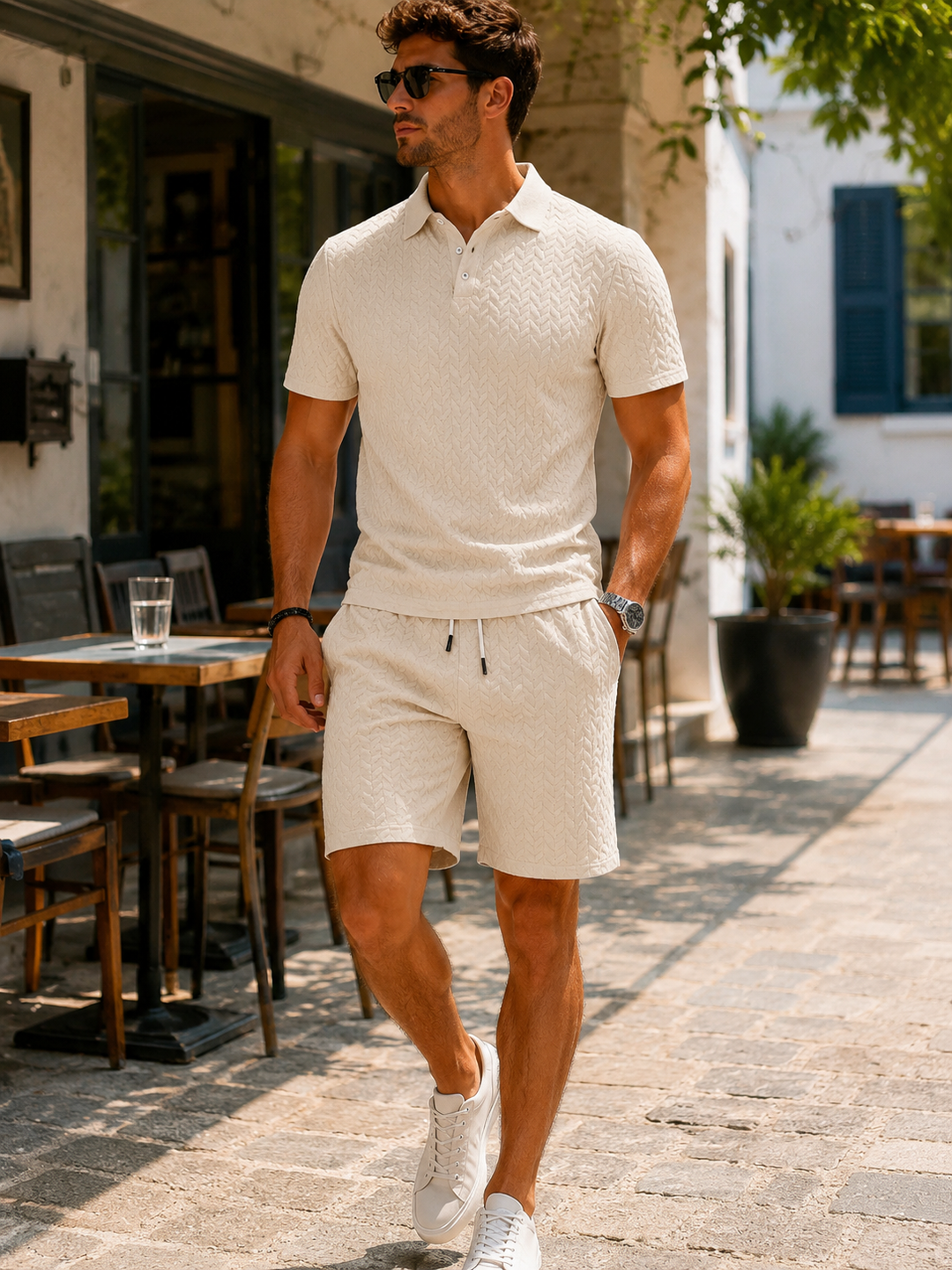 Mason | Elegant Polo &amp; Shorts Set
