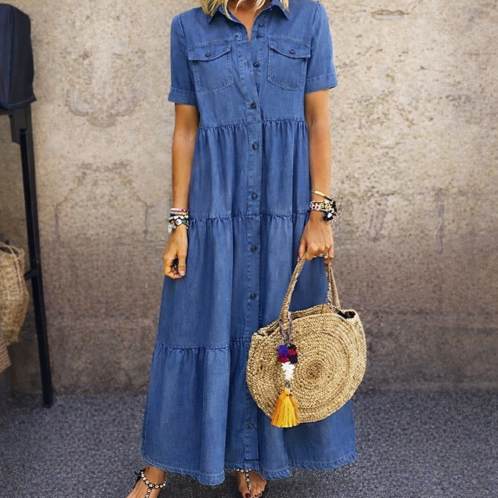 Elizabeth | Button Down Maxi Dress