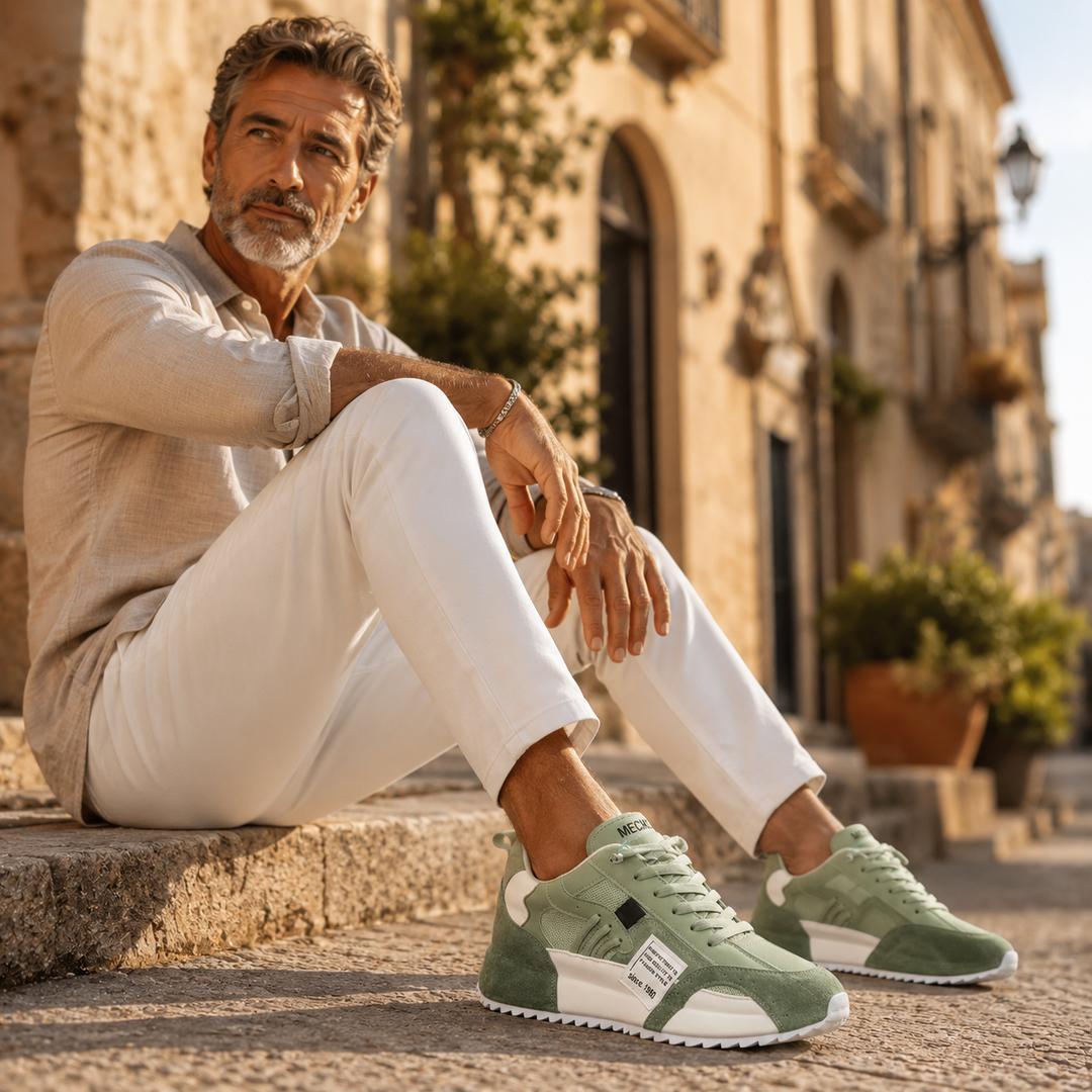 Giuliano | Multicolour Patchwork Suede &amp; Leather Sneakers