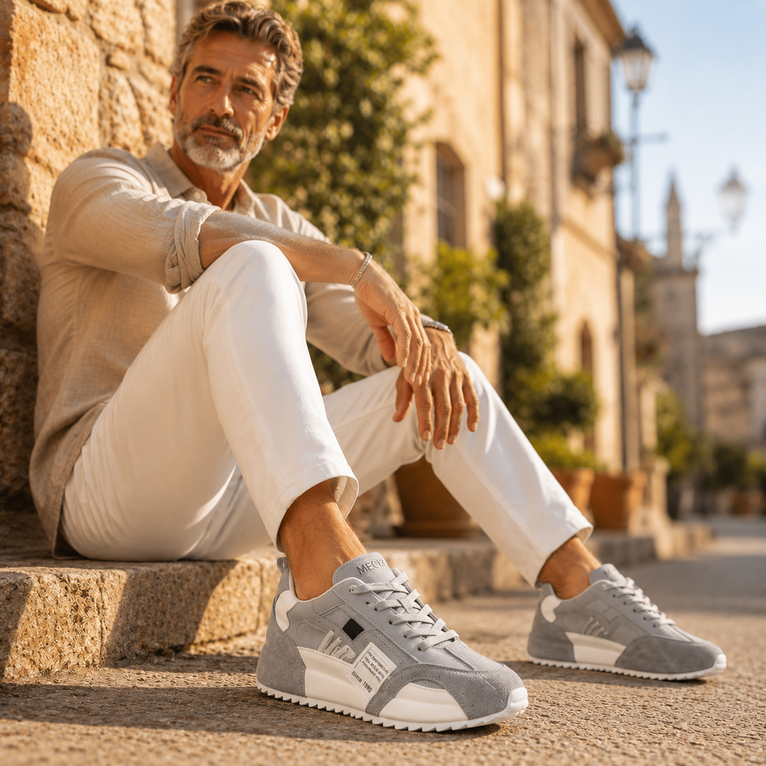Giuliano | Multicolour Patchwork Suede &amp; Leather Sneakers