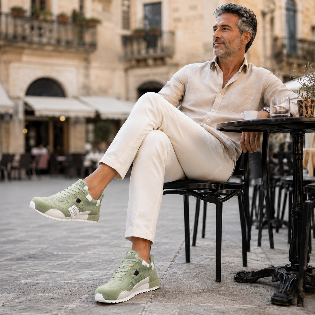 Giuliano | Multicolour Patchwork Suede &amp; Leather Sneakers