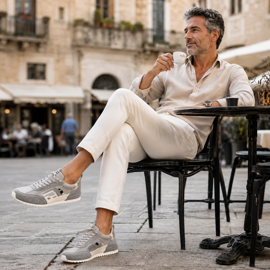 Giuliano | Multicolour Patchwork Suede &amp; Leather Sneakers