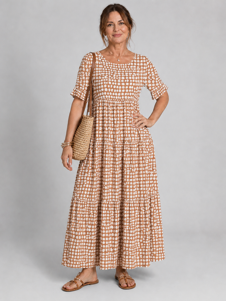Grace | Short-Sleeve Midi Dress