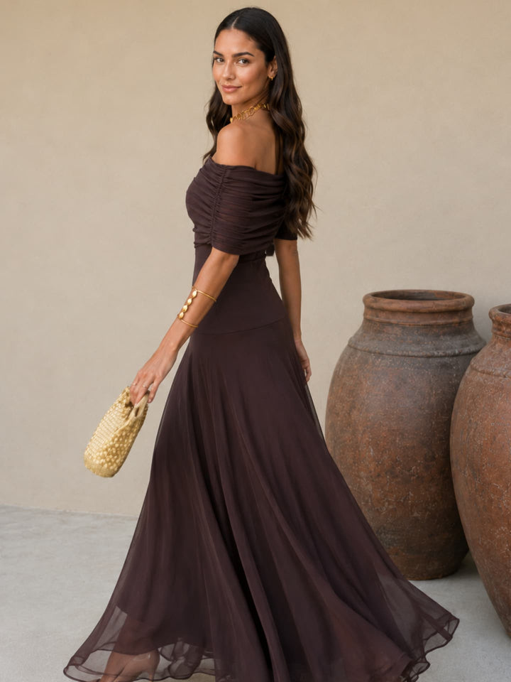 Toledo dress in brown
