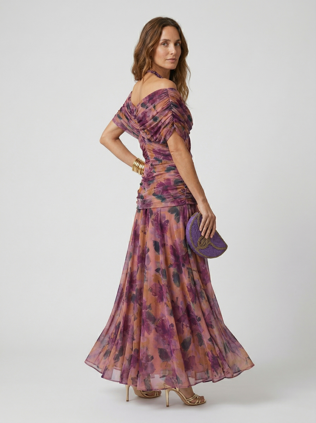 Long Dress with V-Neckline