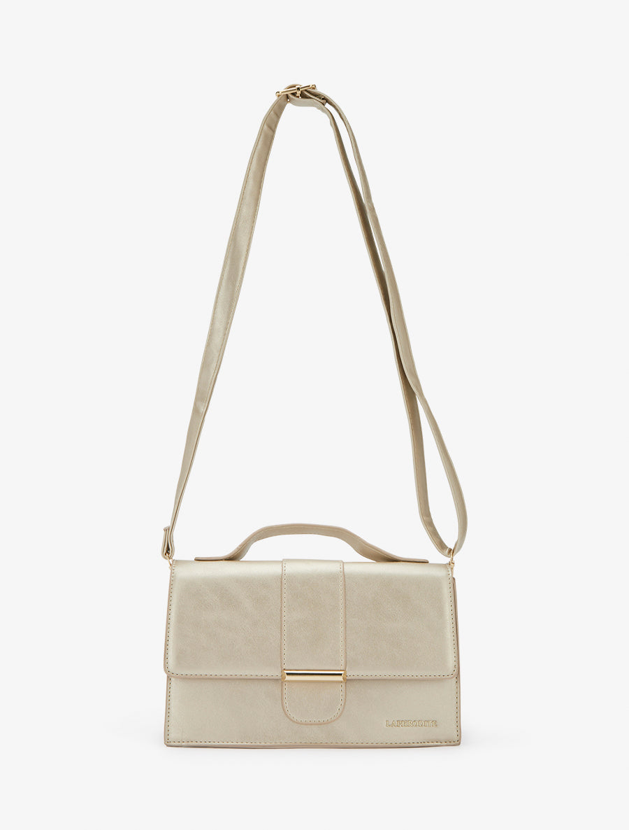 Joni Faux Leather Crossbody Bag - Or