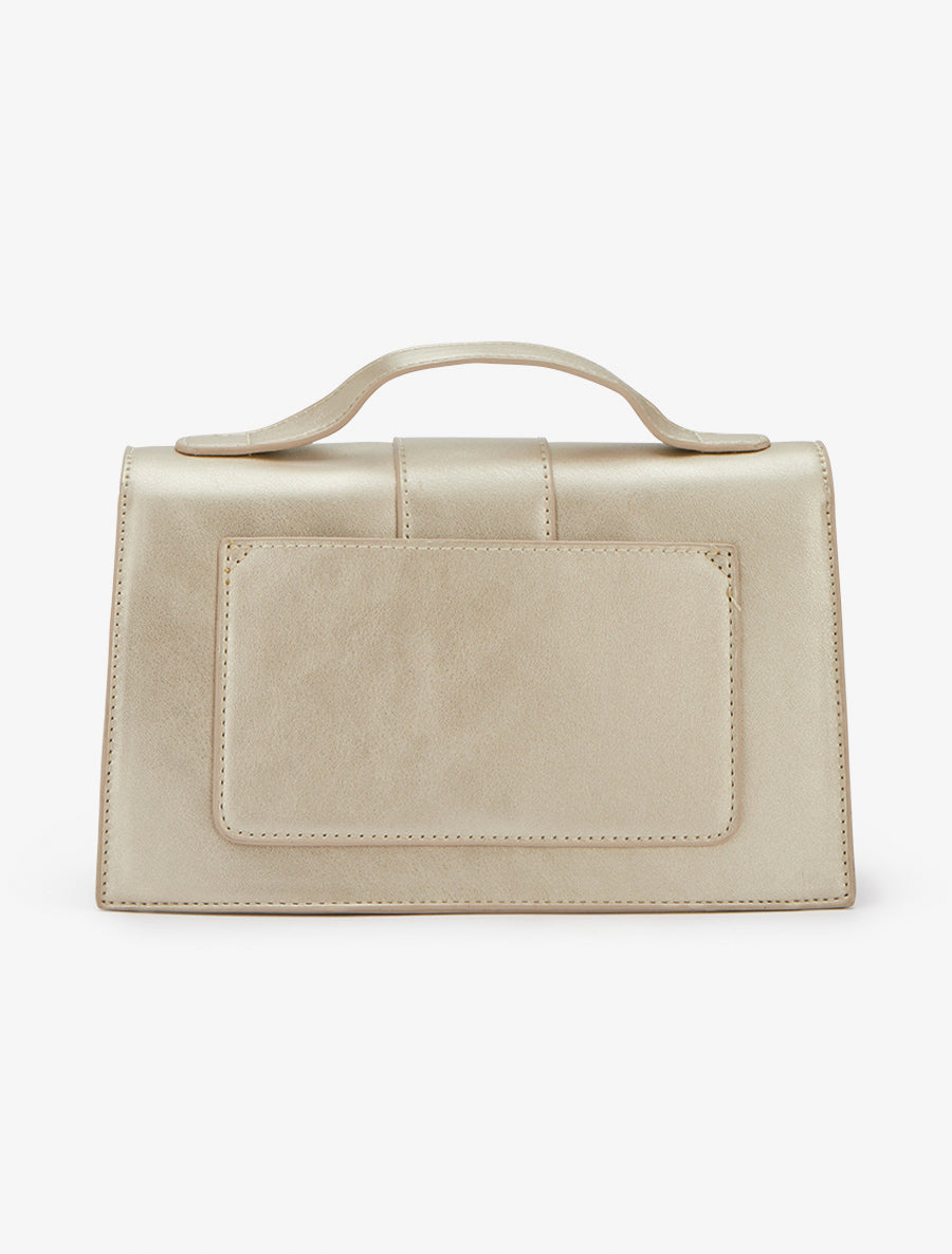 Joni Faux Leather Crossbody Bag - Or