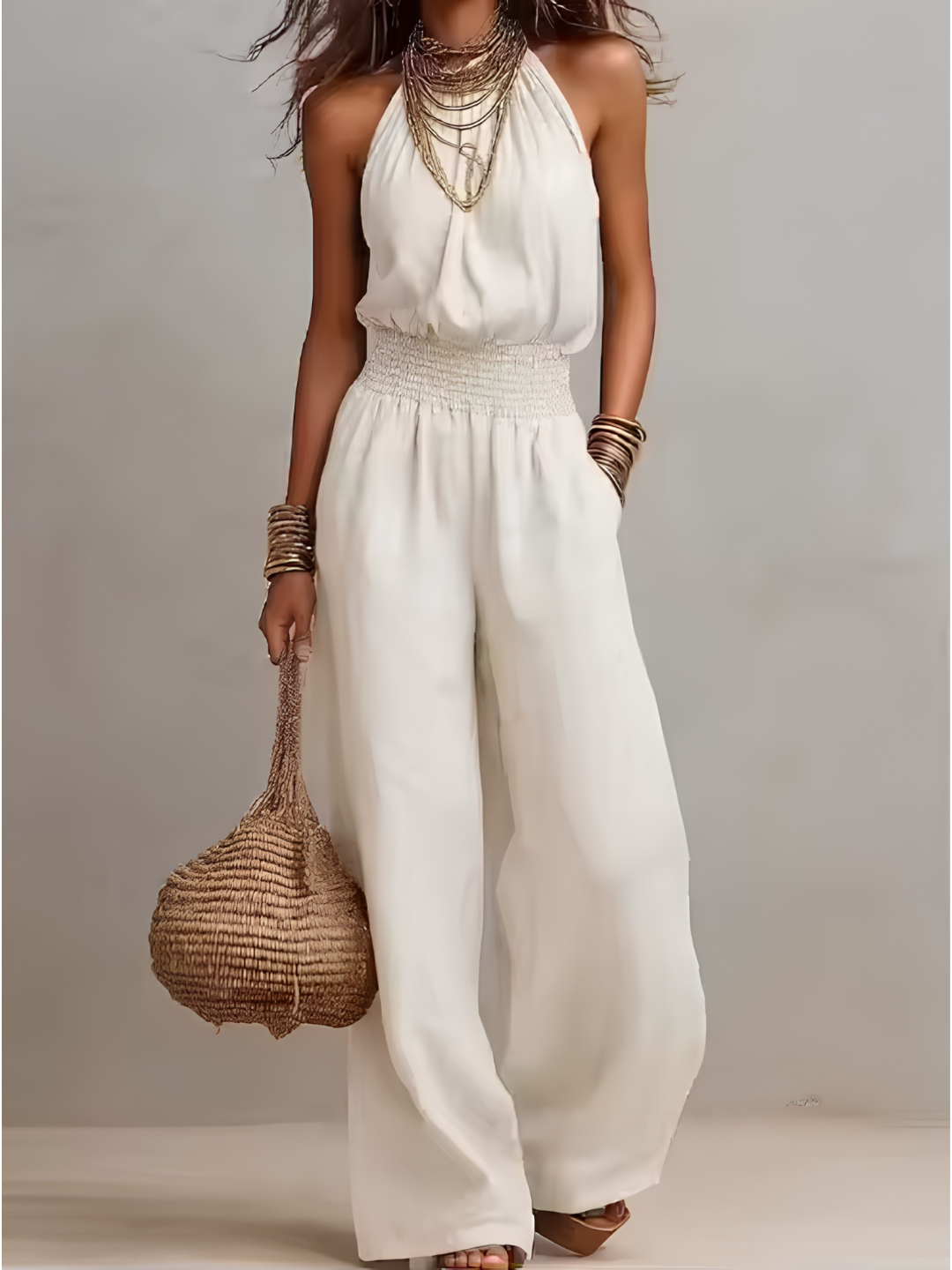 Valeria | Elegant Halter Neck Jumpsuit