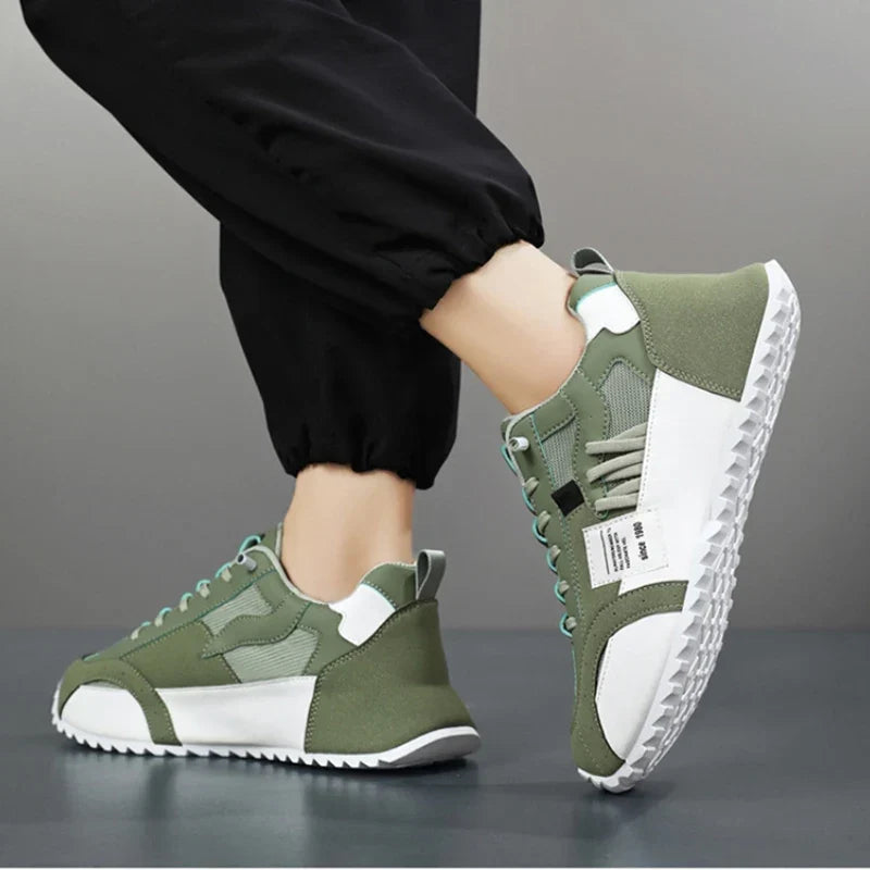 Giuliano | Multicolour Patchwork Suede &amp; Leather Sneakers