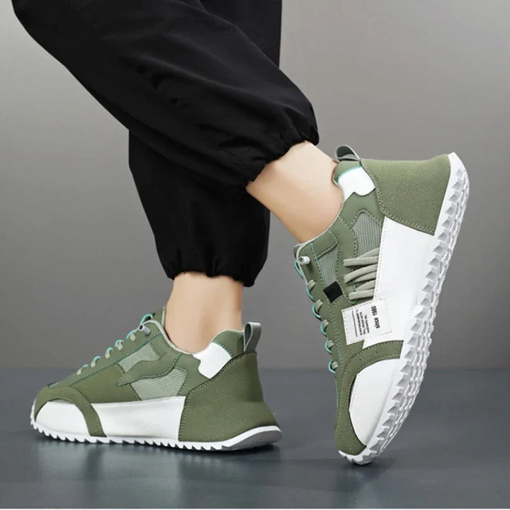 Giuliano | Multicolour Patchwork Suede &amp; Leather Sneakers