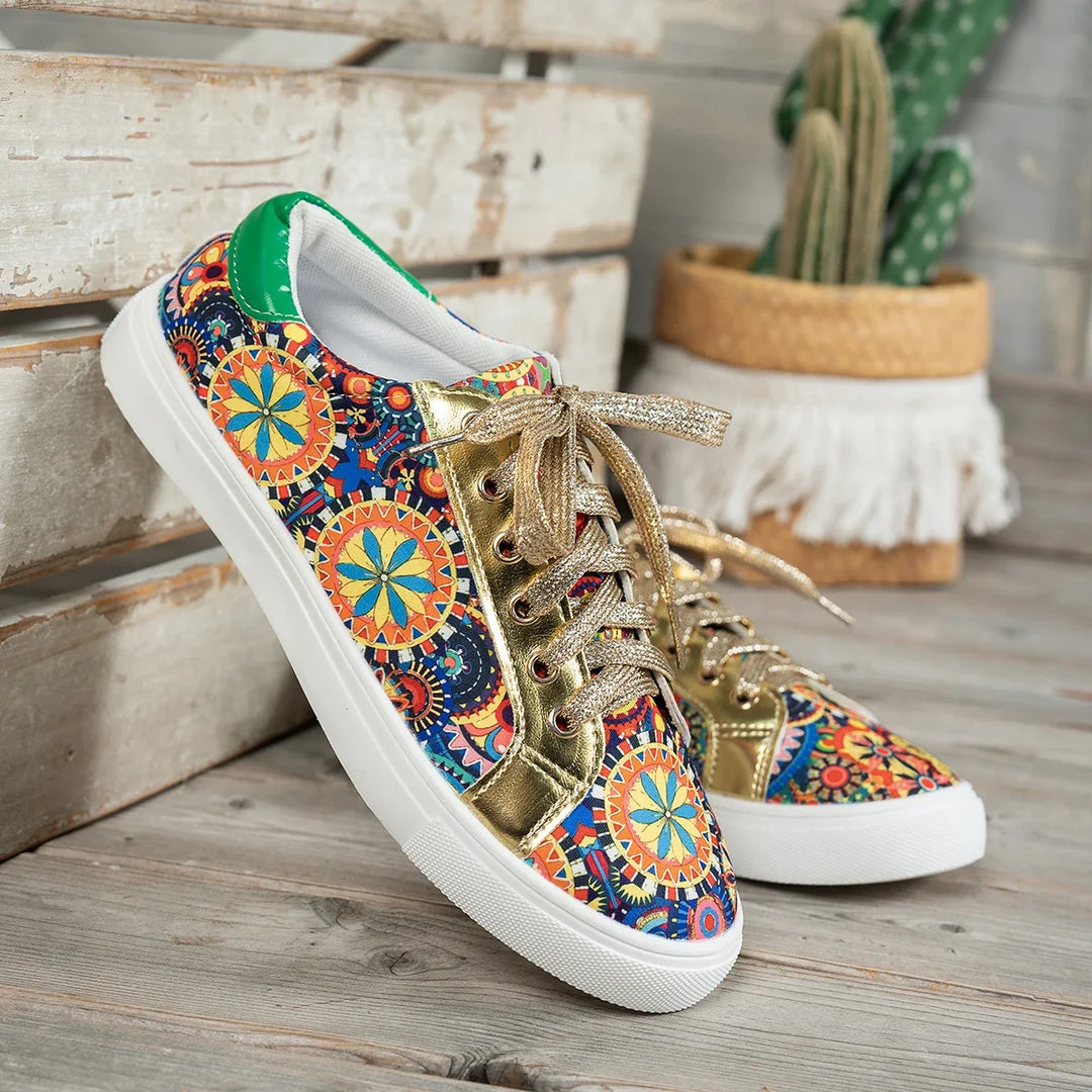 Iris | Printed Low-Cut Sneakers