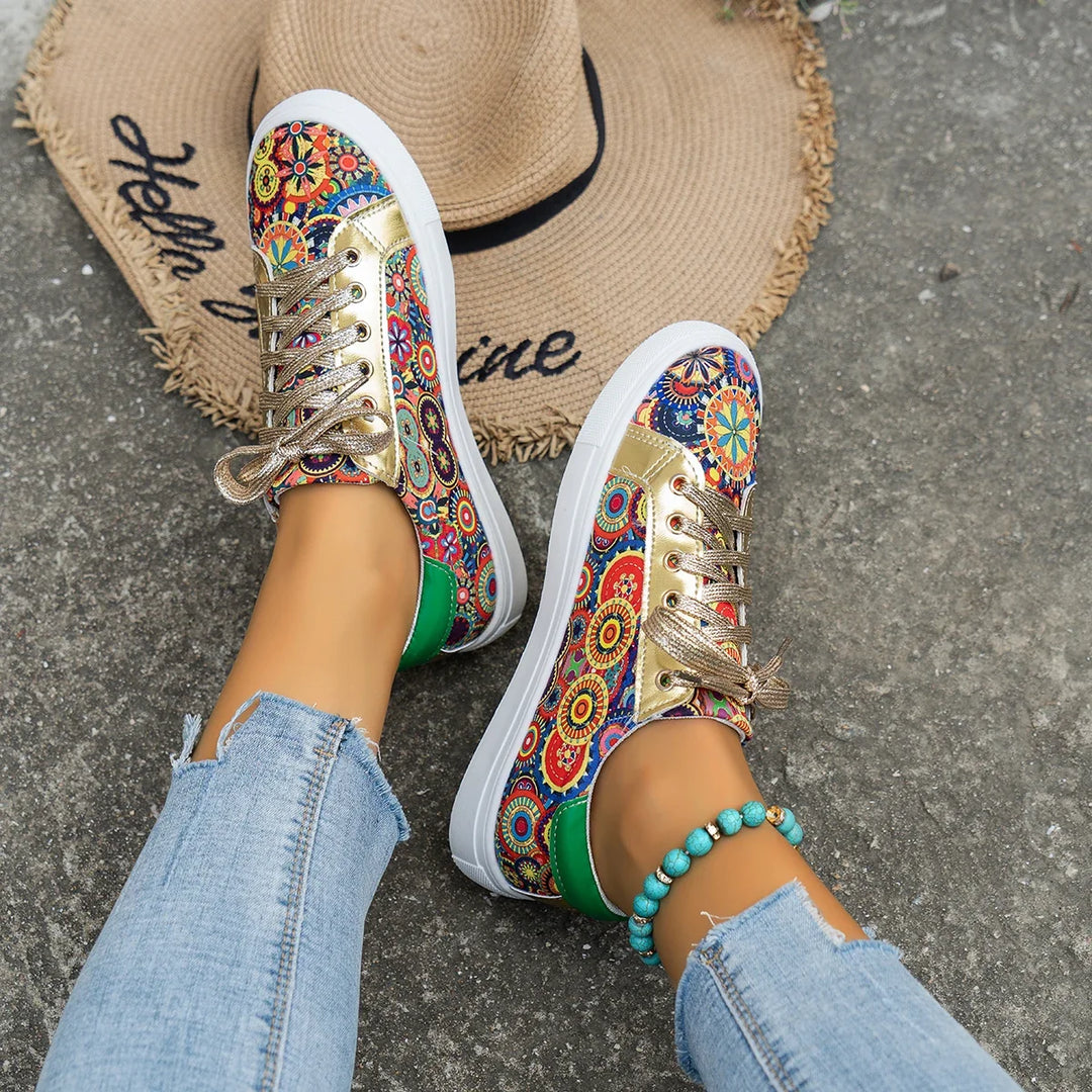 Iris | Printed Low-Cut Sneakers