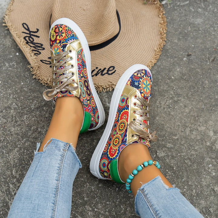 Iris | Printed Low-Cut Sneakers