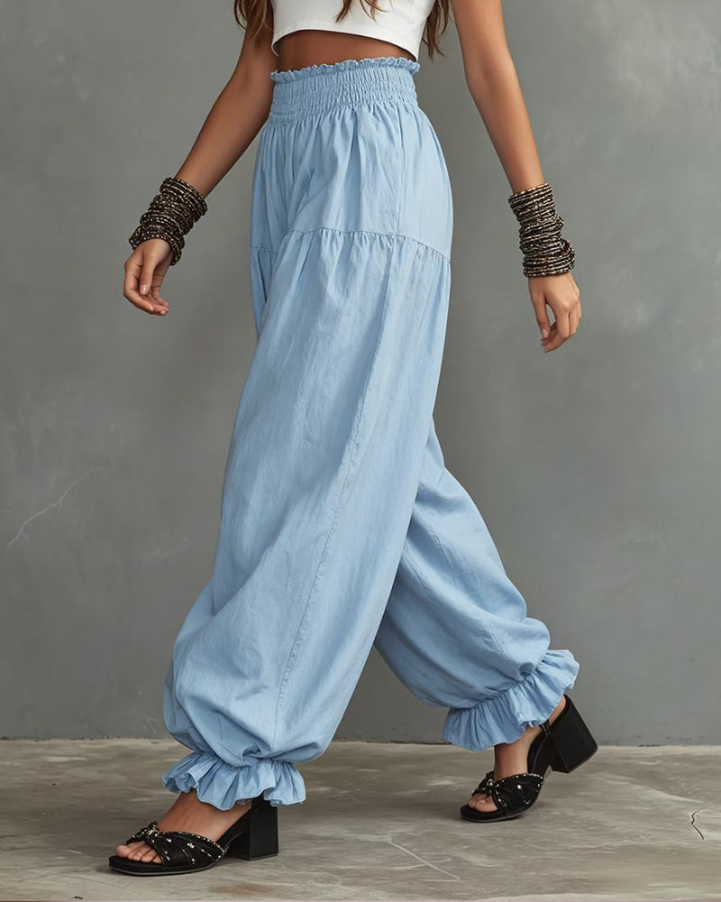 Cindy | Effortless Comfort High-Waist Wide-Leg Trousers