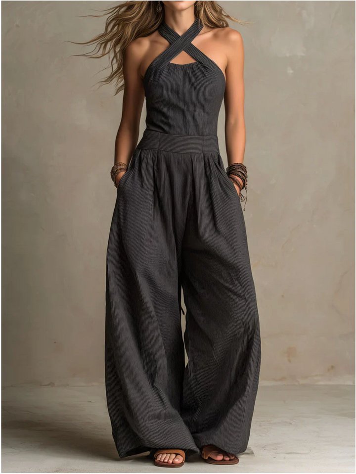 Bianca | Elegant Linen &amp; Cotton Jumpsuit