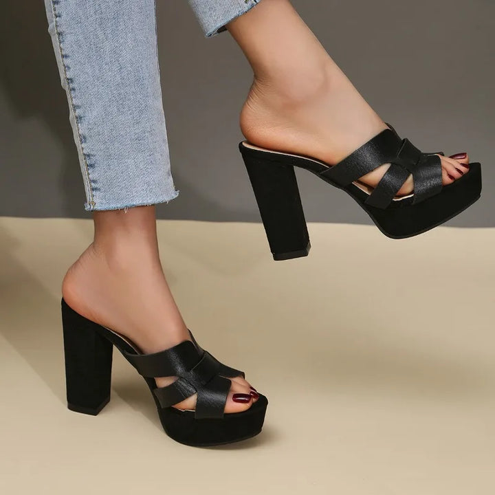 Elena | Effortless Platform Elegance Heels