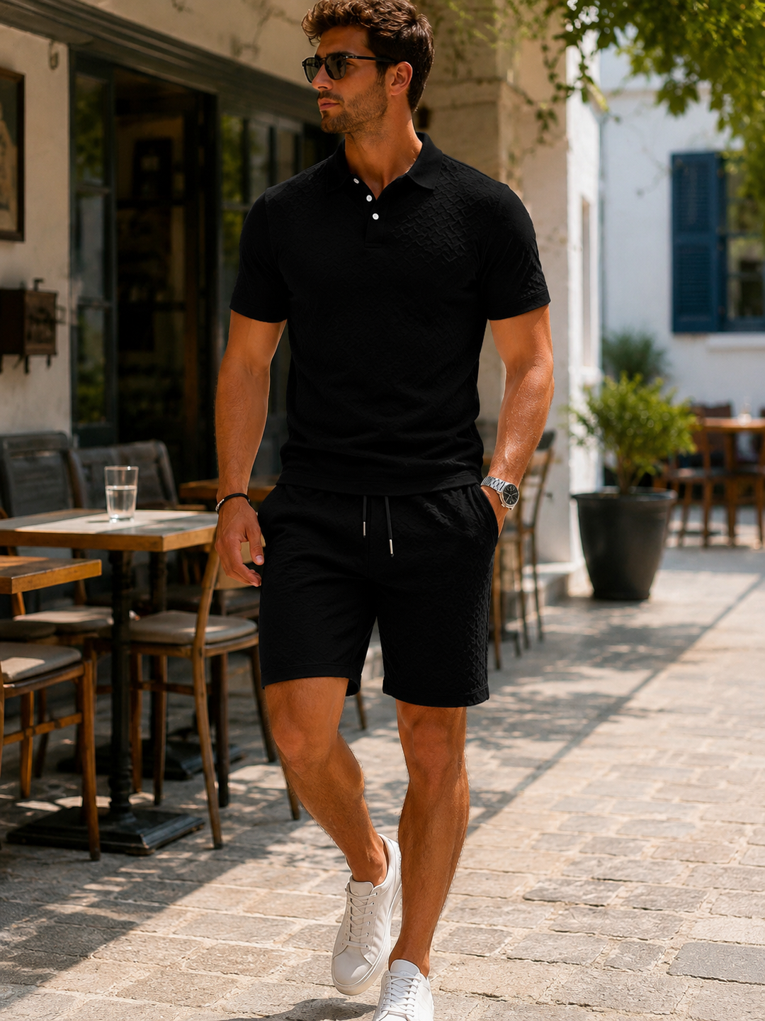 Mason | Elegant Polo &amp; Shorts Set