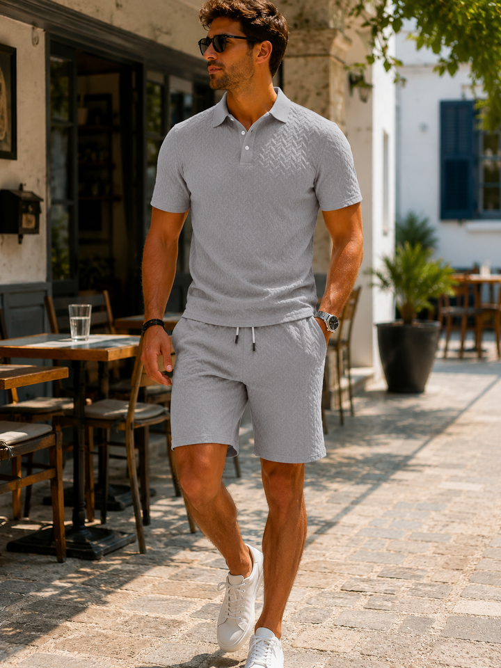 Mason | Elegant Polo &amp; Shorts Set