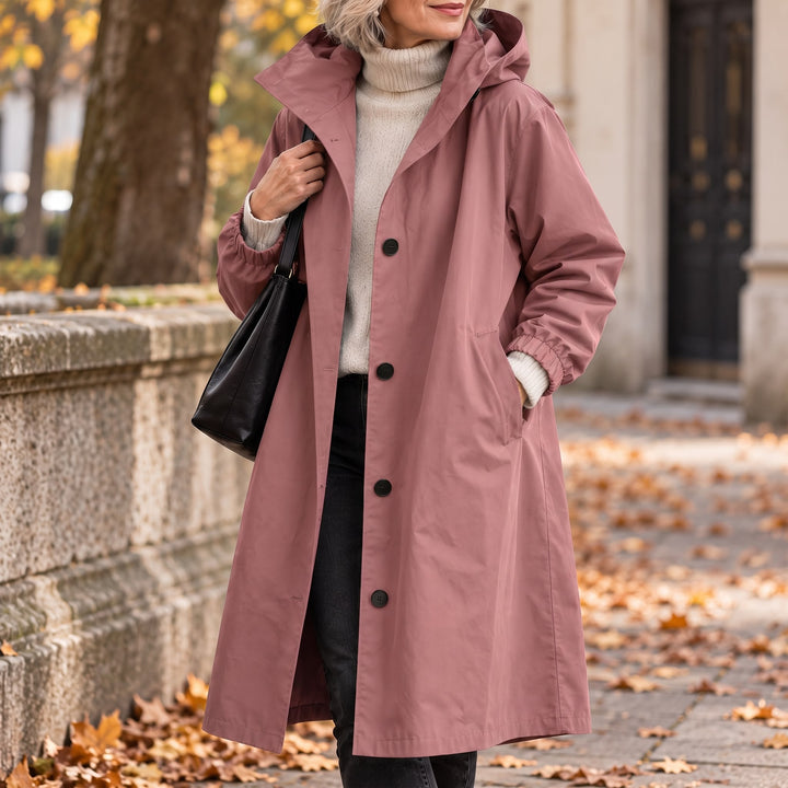 Theodora | Hooded Longline Trench Coat