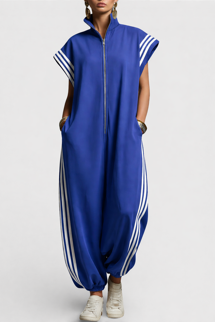 Valentina | Zip Neck Jumpsuit