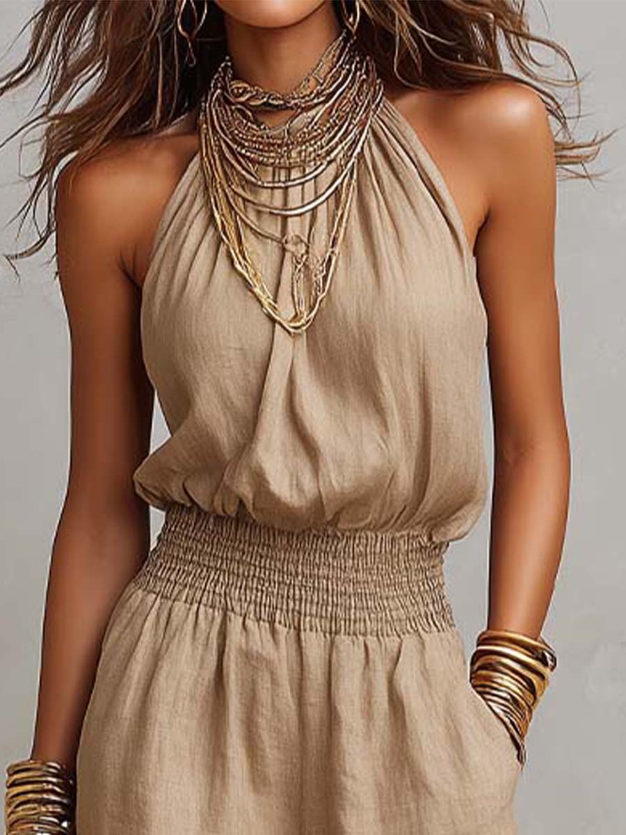 Valeria | Elegant Halter Neck Jumpsuit