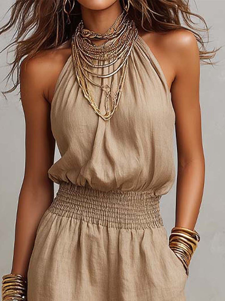 Valeria | Elegant Halter Neck Jumpsuit