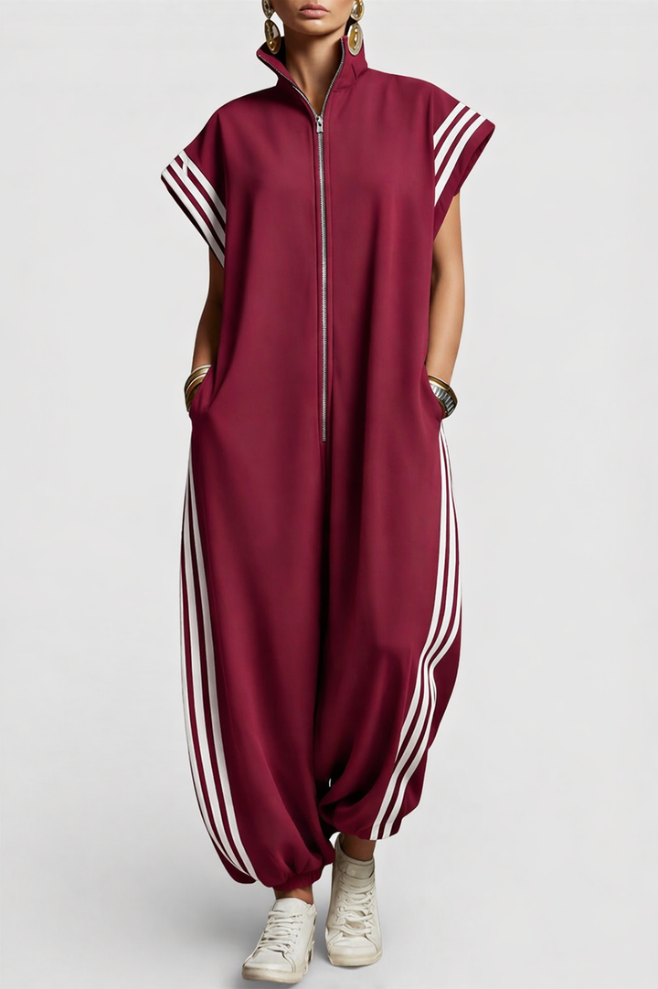 Valentina | Zip Neck Jumpsuit