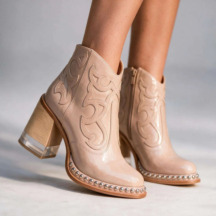 Cheyenne Studded Ankle Boots