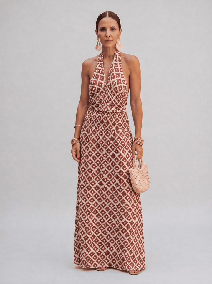 Elegant Dress with Off-Shoulder Design