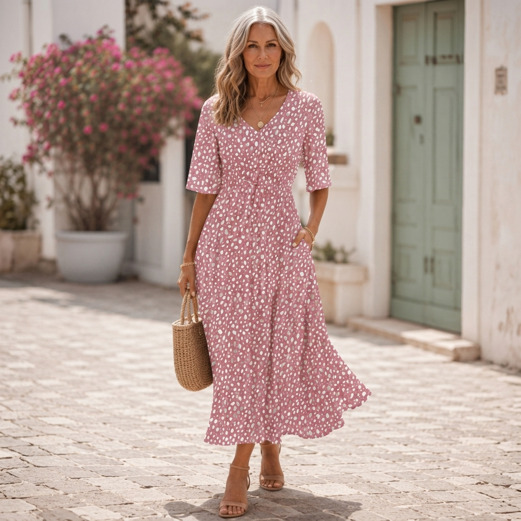 Juliette | Soft Flowing Midi Dress